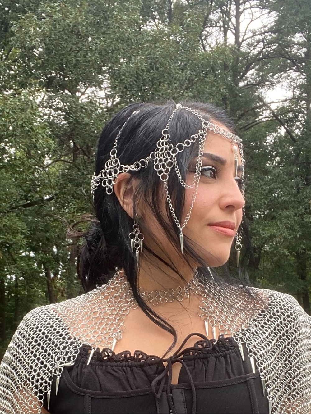 Handmade Chainmail Headdress